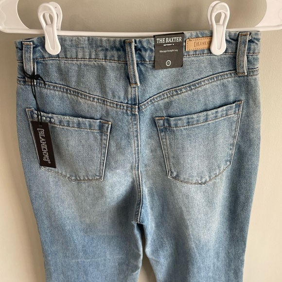 Blank NYC The Baxter Ribcage Straight Leg Distressed Jean - Light Wash - Size 25 - Picture 12 of 14